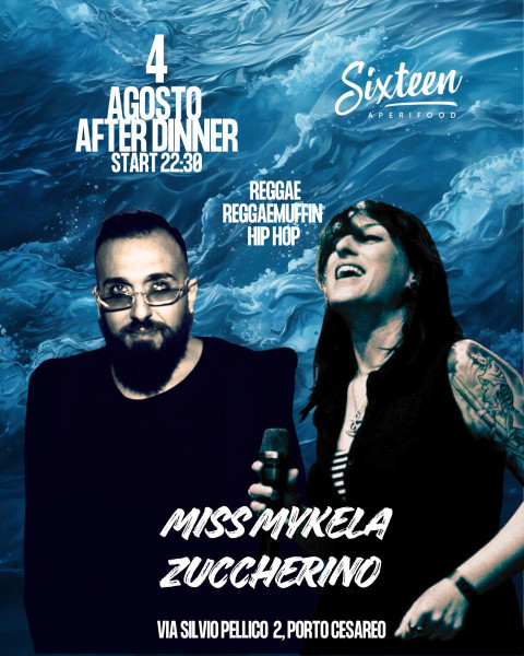 Miss Mykela e Zuccherino al Sixteen per L'after Dinner