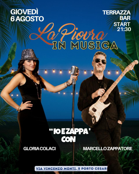 La Piovra in Musica: Gloria Colaci e Marcello Zappatore in concerto