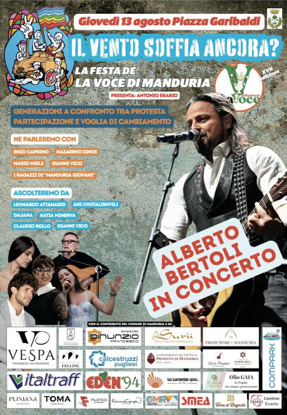 Alberto Bertoli in concerto alla festa de La Voce