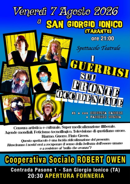 I Guerrisi sul fronte occidentale - Teatro e forneria sociale