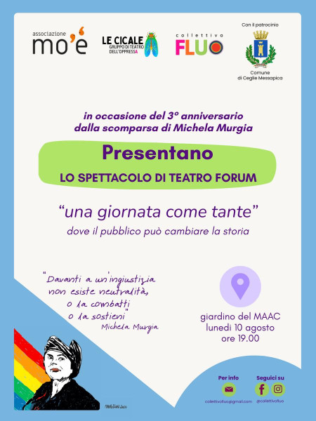Spettacolo teatrale "Una giornata come tante"