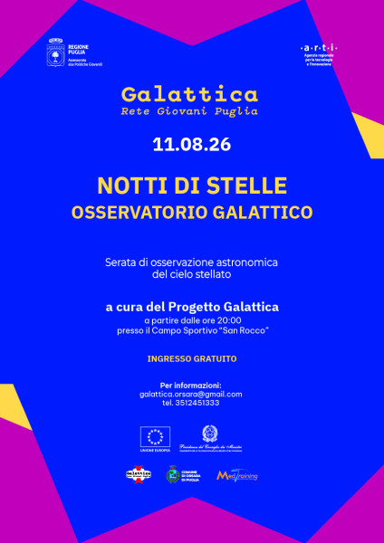 Notti di stelle – Osservatorio Galattico