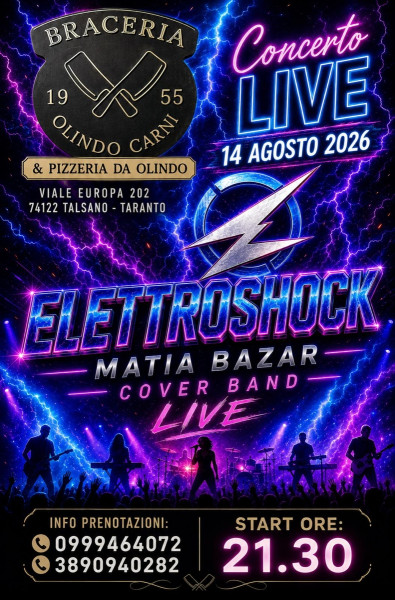 ELETTROSHOCK MATIA BAZAR Cover band Live
