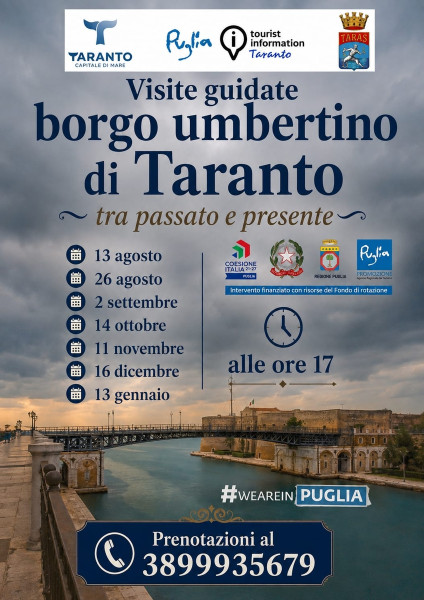 Visite guidate nel centro storico e nel Borgo Umbertino di Taranto