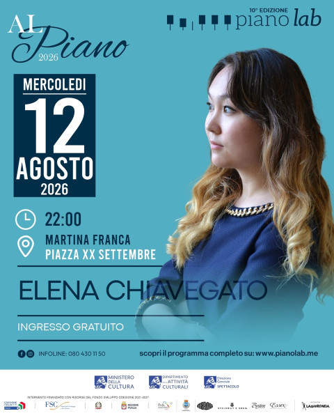 AL PIANO 2026 | Elena Chiavegato