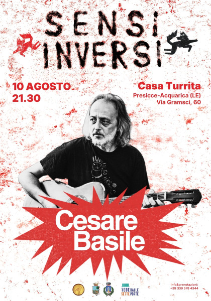 Cesare Basile in concerto per la rassegna "Sensi Inversi"