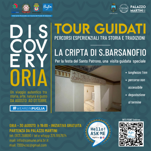 Tour Guidati - La Cripta di San Barsanofio