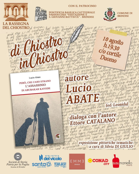 La Rassegna del Chiostro. 10 agosto. Lucio Abate.