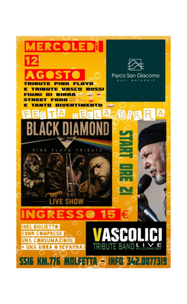 VASCO ROSSI & PINK FLOYD doppio live tribute