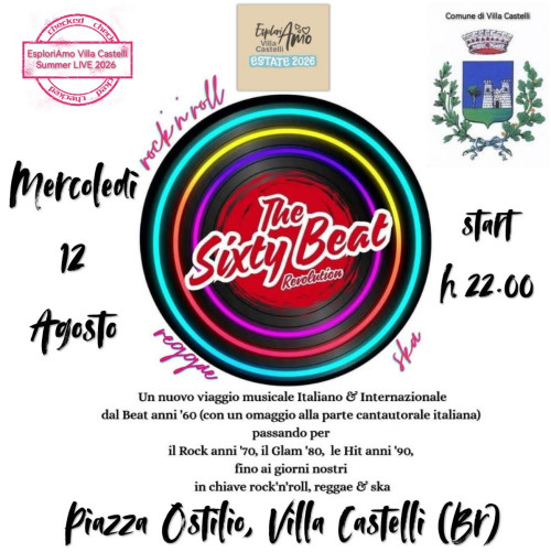 The Sixty Beat REVOLUTION LIVE@Piazza Ostilio, Villa Castelli (Br)