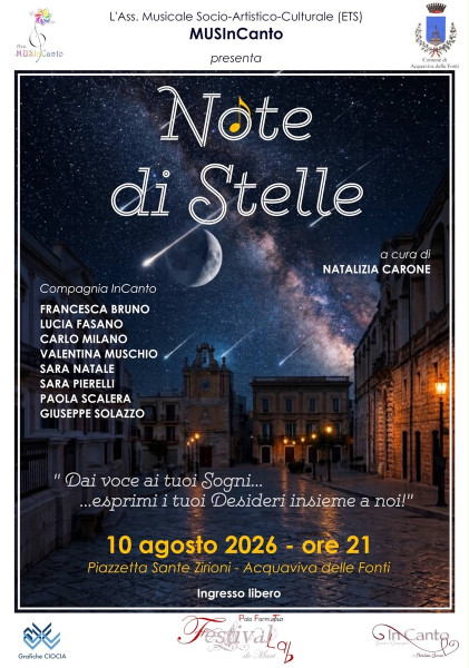 NOTE DI STELLE - Concerto Notte di San Lorenzo