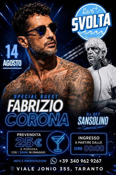 Fabrizio Corona con dj set