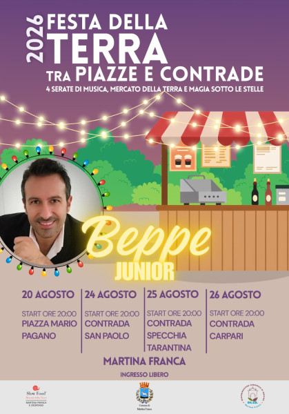Festa della Terra tra Piazze e Contrade con Beppe Junior