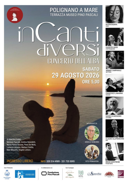 InCanti DiVersi Concerto dell'alba 2026 a Polignano a Mare