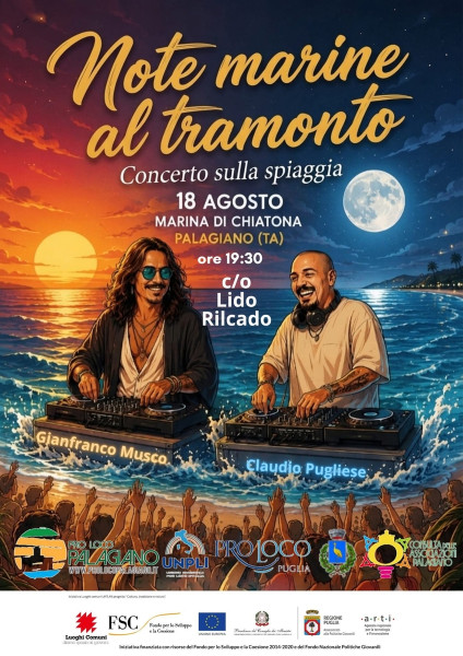Note Marine al Tramonto  Concerto sulla Spiaggia di Marina di Chiatona @Rilcado