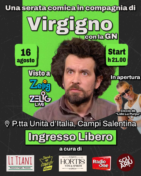 Virgigno con la GN, serata di Cabaret a ingresso libero