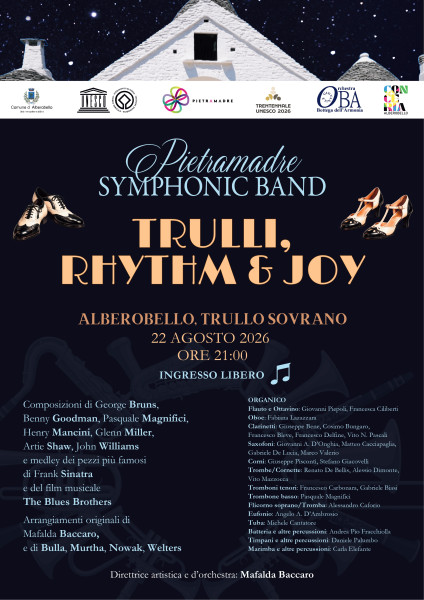 TRULLI, RHYTHM & JOY – Pietramadre Symphonic Band & Orchestra