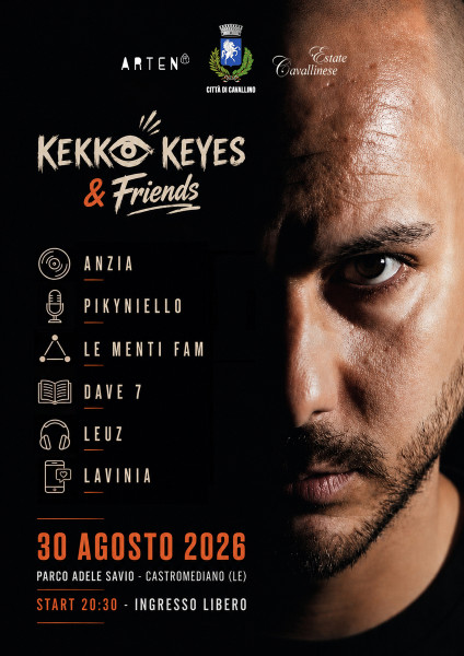 KEKKO KEYES & FRIENDS al Parco Adele Savio di Castromediano