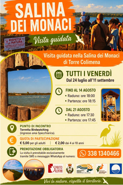 Visita alla  Salina Dei MONACI