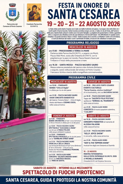 Festa in onore di Santa Cesarea Vergine