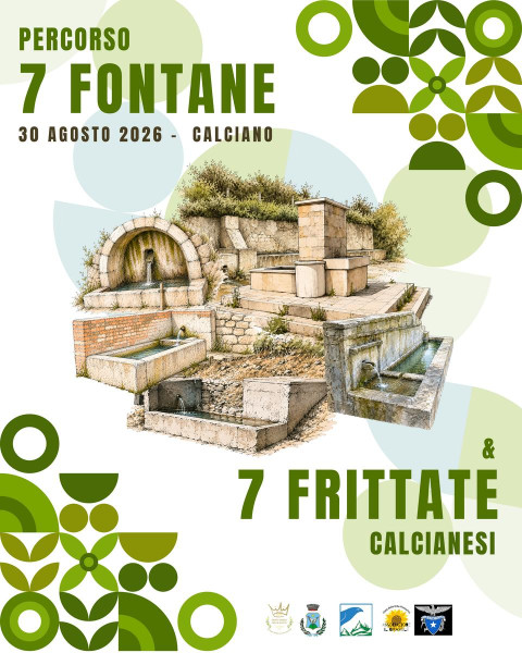 Percorso delle 7 Fontane e delle 7 Frittate calcianesi