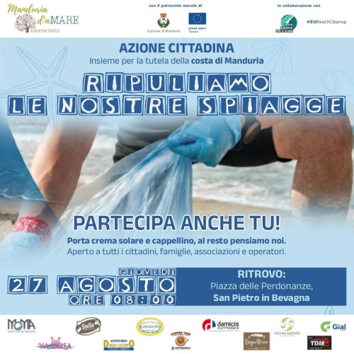Beach Clean-Up: puliamo insieme le spiagge di Manduria!