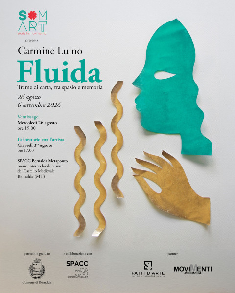 "Fluida trame di carta, tra spazio e memoria, la mostra di Carmine Luino