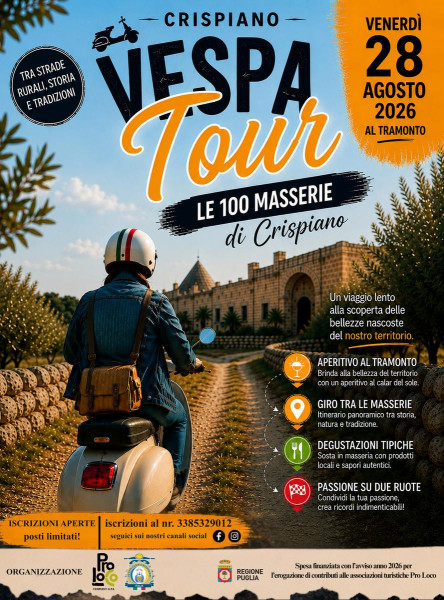 Vespa Tour - le 100 masserie di Crispiano