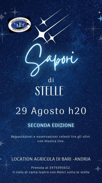 Musica live tra sapori e stelle