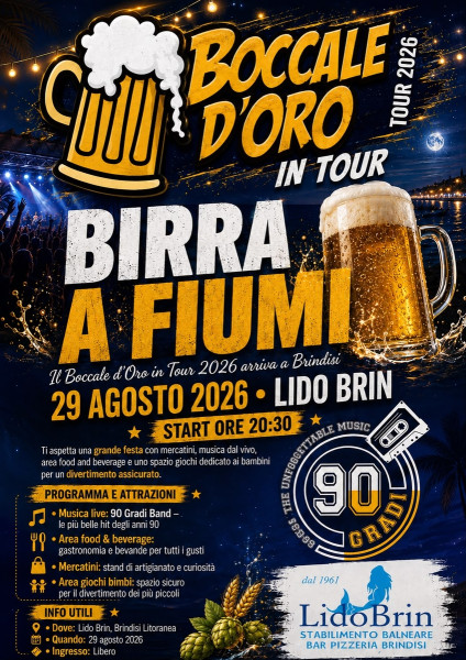 Boccale d’Oro in Tour 2026