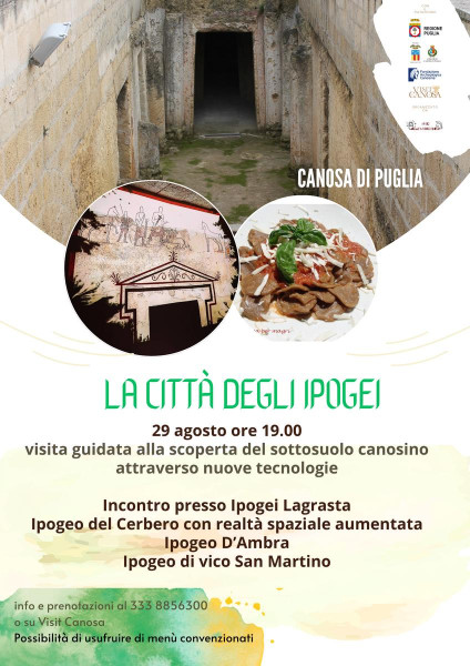 visita guidata alla scoperta del sottosuolo canosino attraverso nuove tecnologie