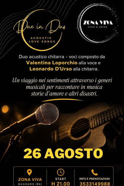 Music & Love... Due in Duo acoustic live