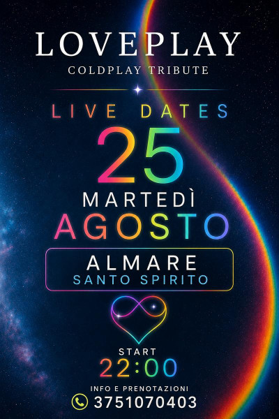 Loveplay Coldplay Tribute - Al,are Calici&tramonti