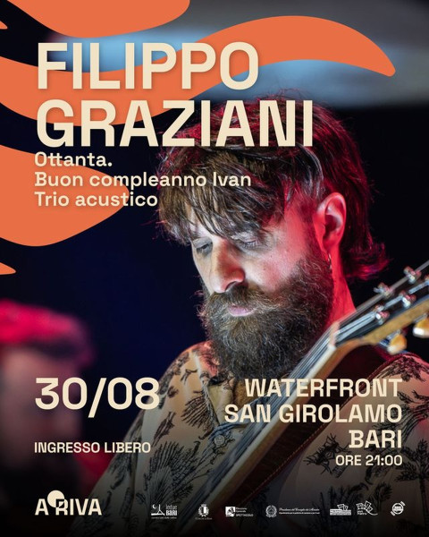 A-RIVA festival | FILIPPO GRAZIANI in trio con Ottanta. Buon compleanno Ivan