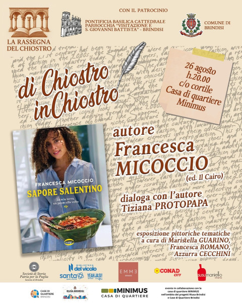 La Rassegna del Chiostro. Ultima serata con Francesca Micoccio