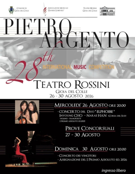 Concorso internazionale di musica “Pietro Argento”