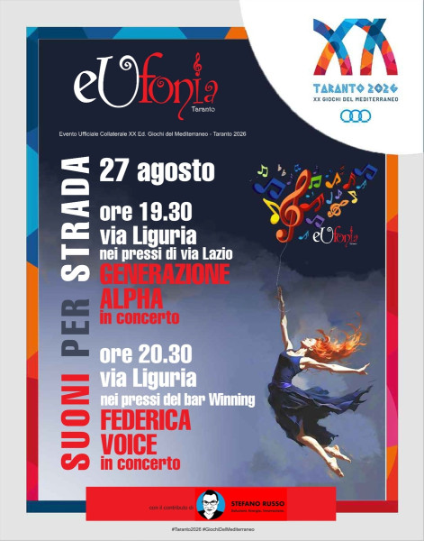 Suoni per strada - Concerti di musica live a cura di Eufonia Taranto
