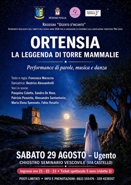 Ortensia. La leggenda di Torre Mammalie - spettacolo di parole, musica e danza