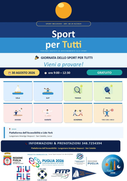 Giornata dello Sport per Tutti una mattinata all’insegna dello sport.