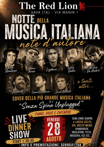 Best musica italiana - Live dinner show