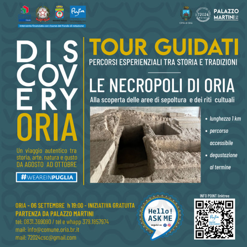 Tour Guidati - Le necropoli di Oria