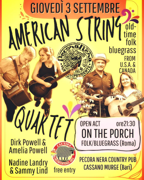 AMERICAN STRING QUARTET + ON THE PORCH in concerto