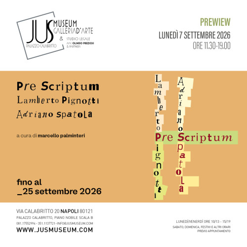PRE SCRIPTUM / Lamberto Pignotti, Adriano Spatola