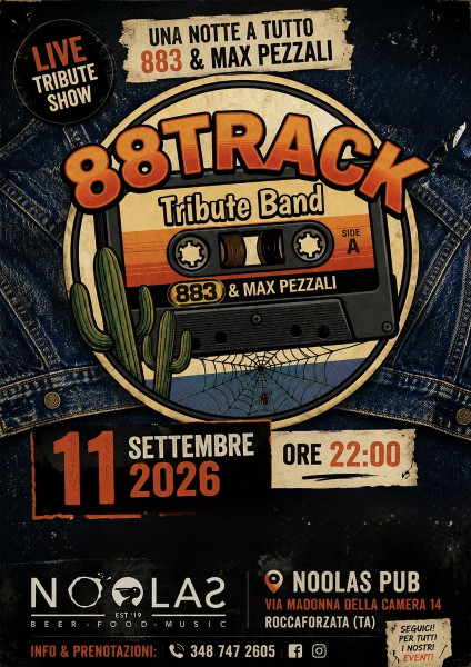 88TRACK AL NOOLAS: UNA NOTTE A TUTTO 883 E MAX PEZZALI