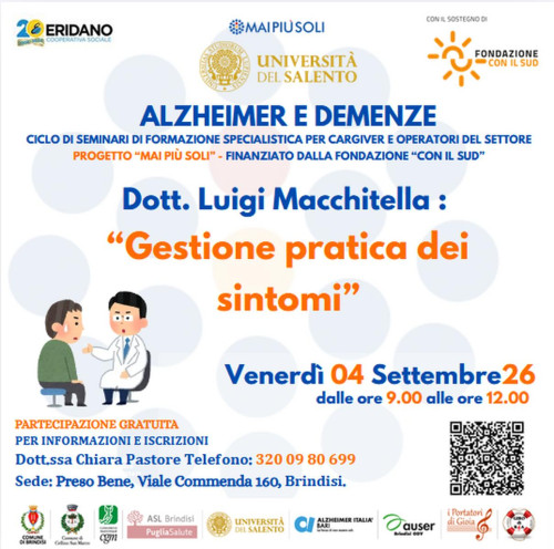ALZHEIMER E DEMENZE: "Gestione pratica dei sintomi".