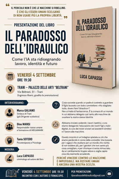 Presentazione del libro Il paradosso dell’idraulico di Luca Capasso