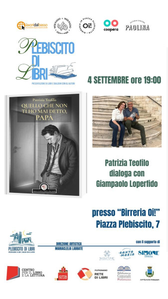 Patrizia Teofilo ospite di Plebiscito di Libri