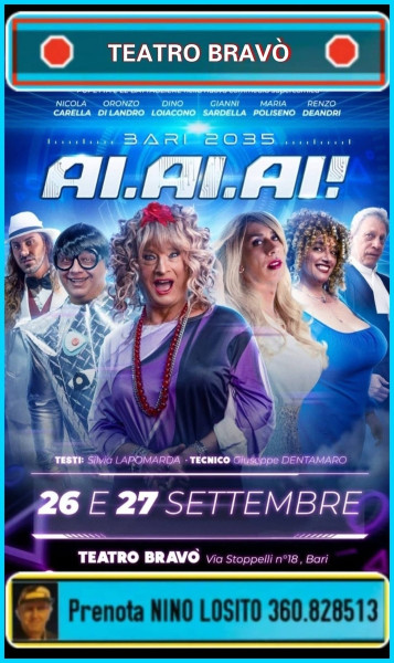 Riprendono le repliche della comicissima commedia di Pupetta e le le Battagliere!! - Sabato 26 e Domenica 27 Settembre.