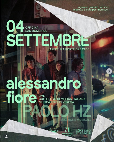 EMERGENZA MUSICALE: Alessandro Fiore live concert + Paolo HZ