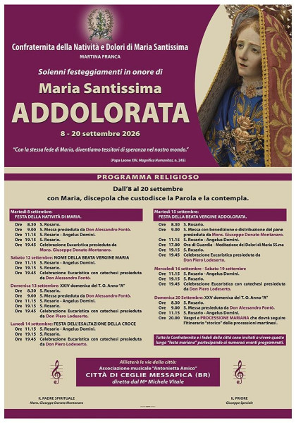 Apertura della Chiesetta SS. Trinità per la festa della Natività di Maria